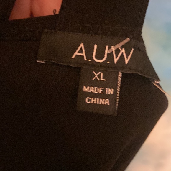 Black dressy stretch tank sz XL - Picture 4 of 5